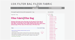 Desktop Screenshot of coxfilterbag.blogspot.com