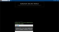 Desktop Screenshot of karahan-online.blogspot.com