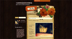 Desktop Screenshot of ligerasadicciones.blogspot.com