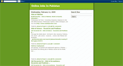 Desktop Screenshot of jobs-in-pk.blogspot.com