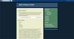 Desktop Screenshot of maccwomenscricket.blogspot.com