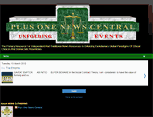 Tablet Screenshot of plusonenewscentral.blogspot.com