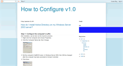 Desktop Screenshot of how2configure.blogspot.com
