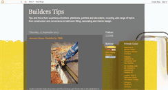 Desktop Screenshot of builderstips.blogspot.com