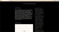 Desktop Screenshot of littledaylight.blogspot.com