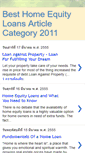 Mobile Screenshot of besthomeequityloansarticlecatego.blogspot.com