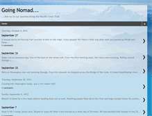 Tablet Screenshot of goingnomadpct.blogspot.com