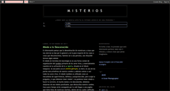 Desktop Screenshot of misteriosdelmundoactual.blogspot.com