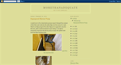 Desktop Screenshot of morethanadequate.blogspot.com