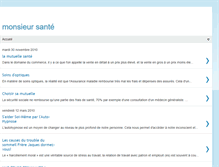 Tablet Screenshot of monsieursante.blogspot.com