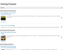 Tablet Screenshot of gistingcheater.blogspot.com