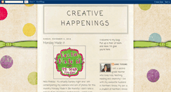 Desktop Screenshot of creativehappenings-anne.blogspot.com