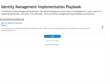 Tablet Screenshot of identityplaybook.blogspot.com