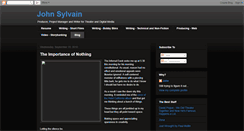 Desktop Screenshot of johnsylvain.blogspot.com