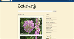 Desktop Screenshot of eszterkertje.blogspot.com