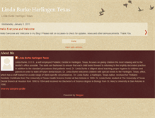 Tablet Screenshot of lindaburkeharlingentexas.blogspot.com