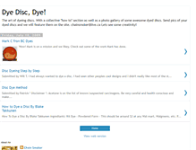 Tablet Screenshot of dyedisc.blogspot.com