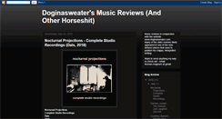 Desktop Screenshot of doginasweatermusicreviews.blogspot.com