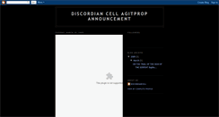 Desktop Screenshot of discordiancell.blogspot.com