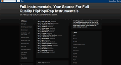 Desktop Screenshot of full-instrumentals.blogspot.com