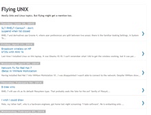 Tablet Screenshot of flyingunix.blogspot.com