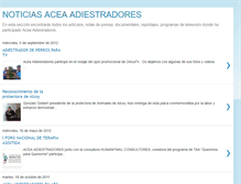 Tablet Screenshot of noticiasaceaadiestradores.blogspot.com