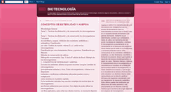 Desktop Screenshot of biotecnologiainformacion.blogspot.com