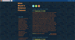 Desktop Screenshot of missblumscience.blogspot.com