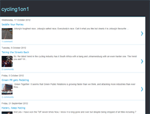 Tablet Screenshot of cycling1on1.blogspot.com