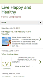 Mobile Screenshot of healthyandahappylive.blogspot.com