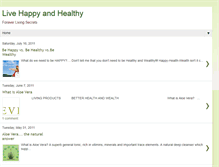 Tablet Screenshot of healthyandahappylive.blogspot.com