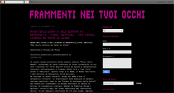 Desktop Screenshot of frammentineituoiocchi.blogspot.com