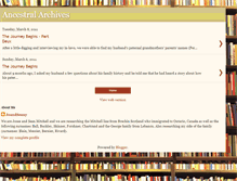 Tablet Screenshot of ancestralarchives.blogspot.com