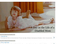 Tablet Screenshot of dayinthelifeofadisabledmom.blogspot.com