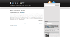 Desktop Screenshot of filliesfirst.blogspot.com