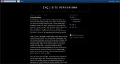 Desktop Screenshot of exquisiteperversion.blogspot.com