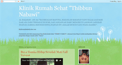 Desktop Screenshot of klinikrumahsehatthibbunnabawi.blogspot.com