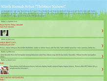 Tablet Screenshot of klinikrumahsehatthibbunnabawi.blogspot.com