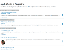 Tablet Screenshot of mp3fans.blogspot.com