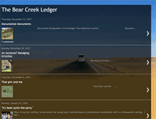 Tablet Screenshot of bearcreekledger.blogspot.com