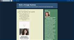 Desktop Screenshot of buildastrongerbusiness.blogspot.com