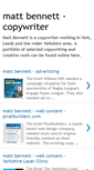 Mobile Screenshot of matt-bennett-copywriter.blogspot.com