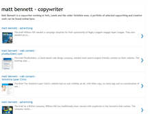 Tablet Screenshot of matt-bennett-copywriter.blogspot.com