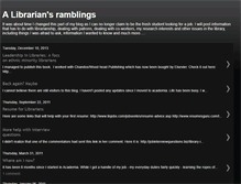 Tablet Screenshot of librariansramblings.blogspot.com