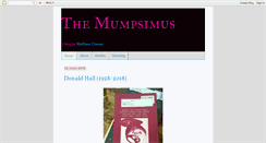 Desktop Screenshot of mumpsimus.blogspot.com