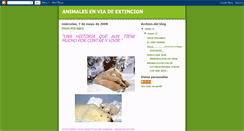 Desktop Screenshot of animalesenviadeextincion-yuly.blogspot.com