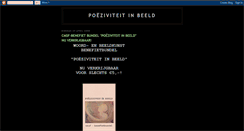 Desktop Screenshot of poeziviteitinbeeld.blogspot.com