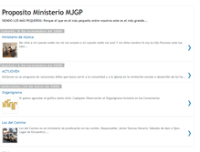 Tablet Screenshot of ministeriomjgp.blogspot.com