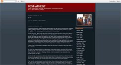 Desktop Screenshot of post-atheist.blogspot.com