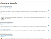 Tablet Screenshot of motorcycle-apparels.blogspot.com